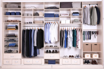 neat clothes closet